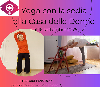 Yoga con la  sedia alla Casa!