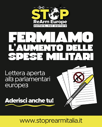 La Casa delle Donne sostiene la lettera aperta di StopRearm Europe ai parlamentari europei